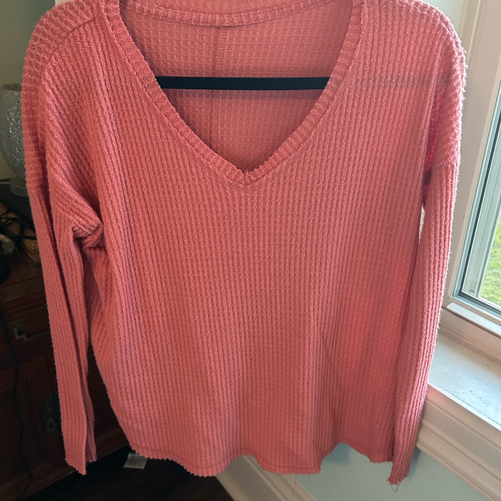 Wild Fable Coral V-Neck Sweater